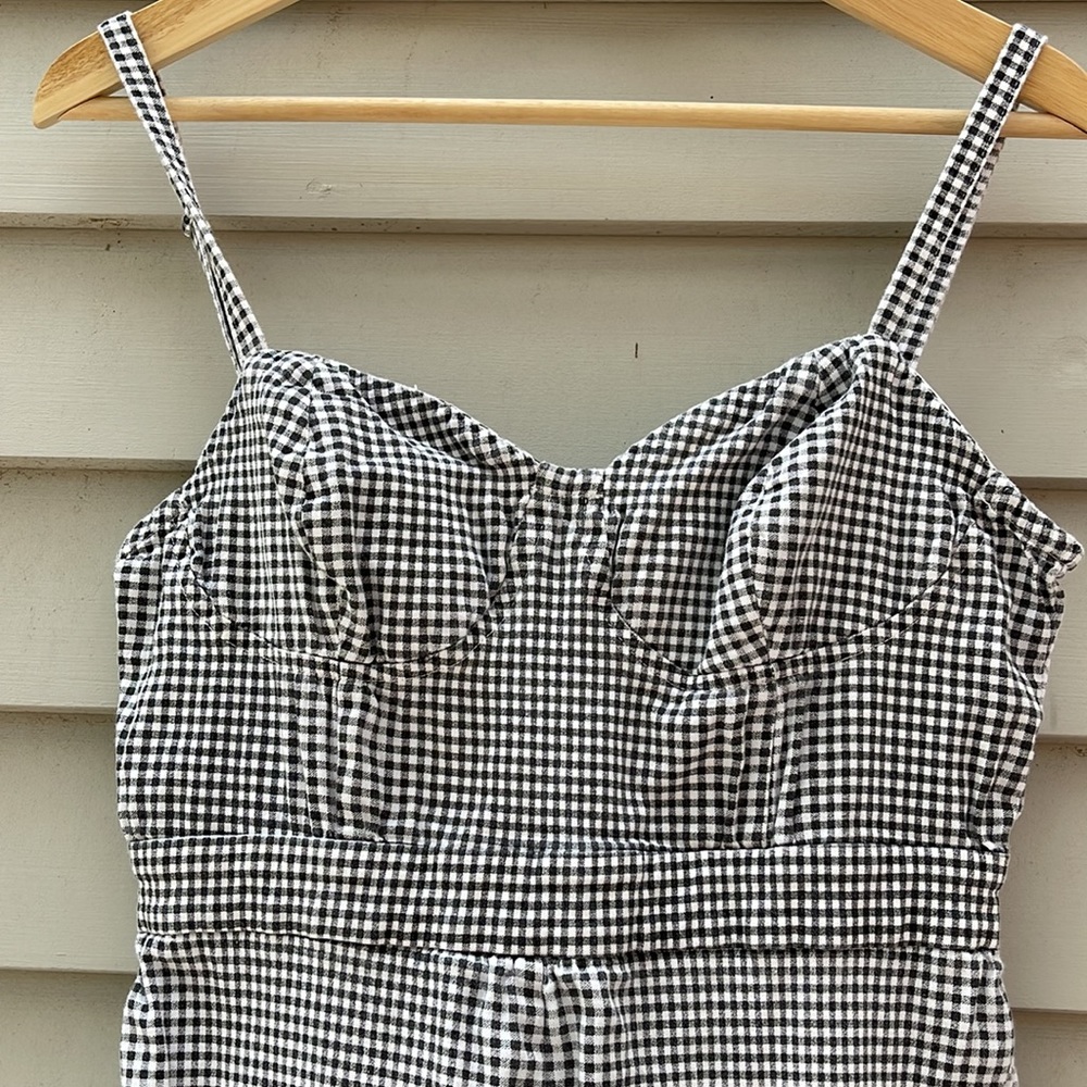 Urban Outfitters Pants Jumpsuit black and white plaid.